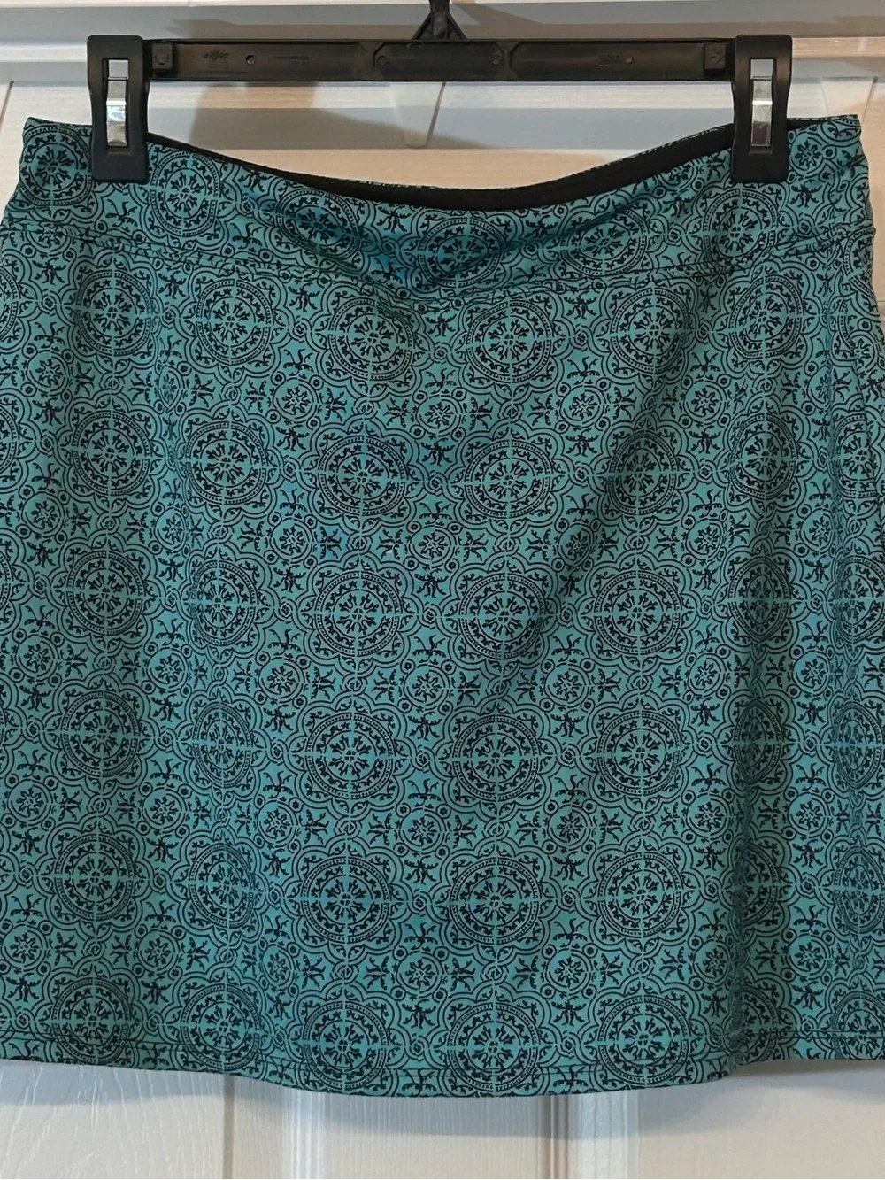 Tranquility by Colorado Clothing Teal Patterned Skort/Skirt Size M